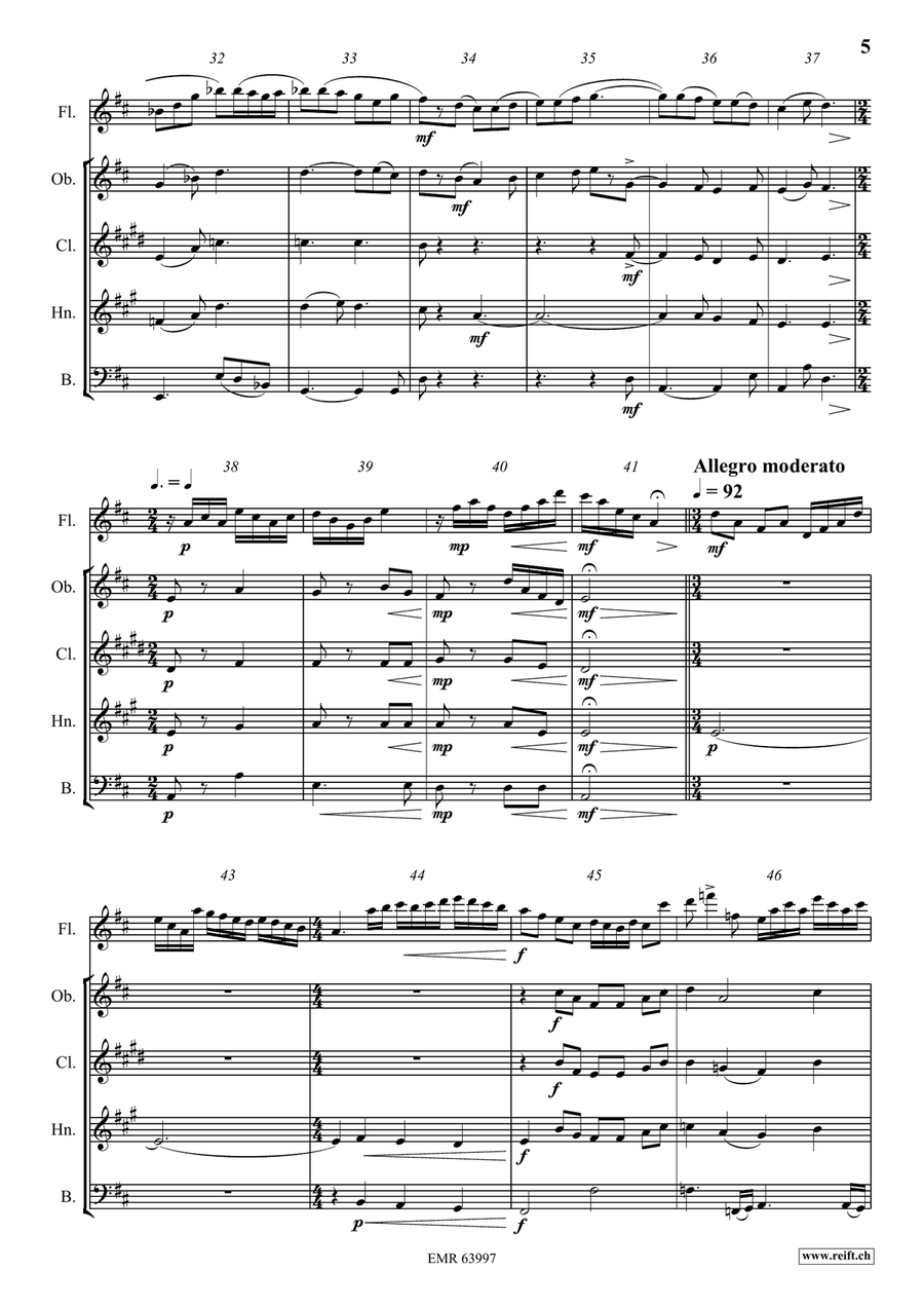 Fabulation Fabulation Woodwind Quintet scores gallery preview page 6