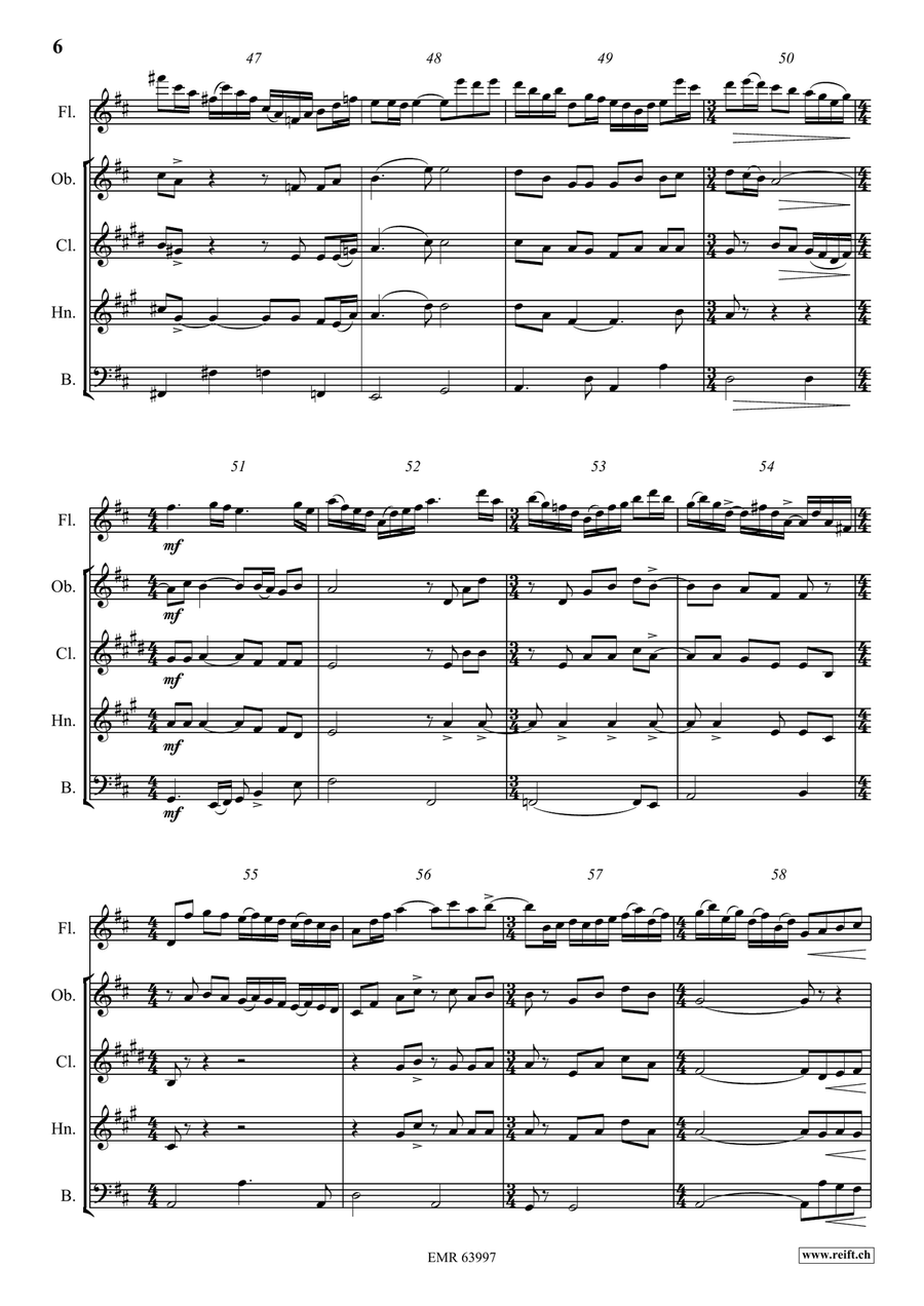 Fabulation Fabulation Woodwind Quintet scores gallery preview page 7