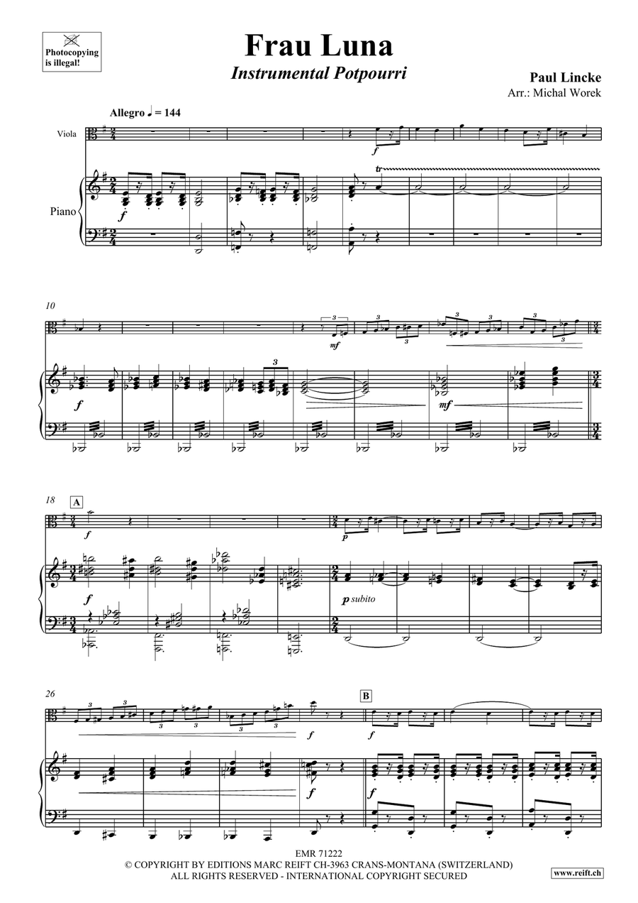 Frau Luna Frau Luna Piano Accompaniment scores gallery preview page 4