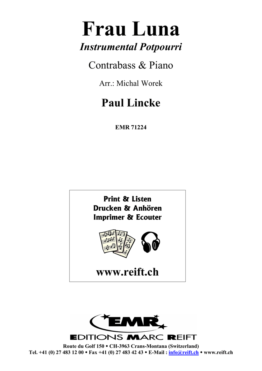Frau Luna Frau Luna Double Bass scores gallery preview page 2