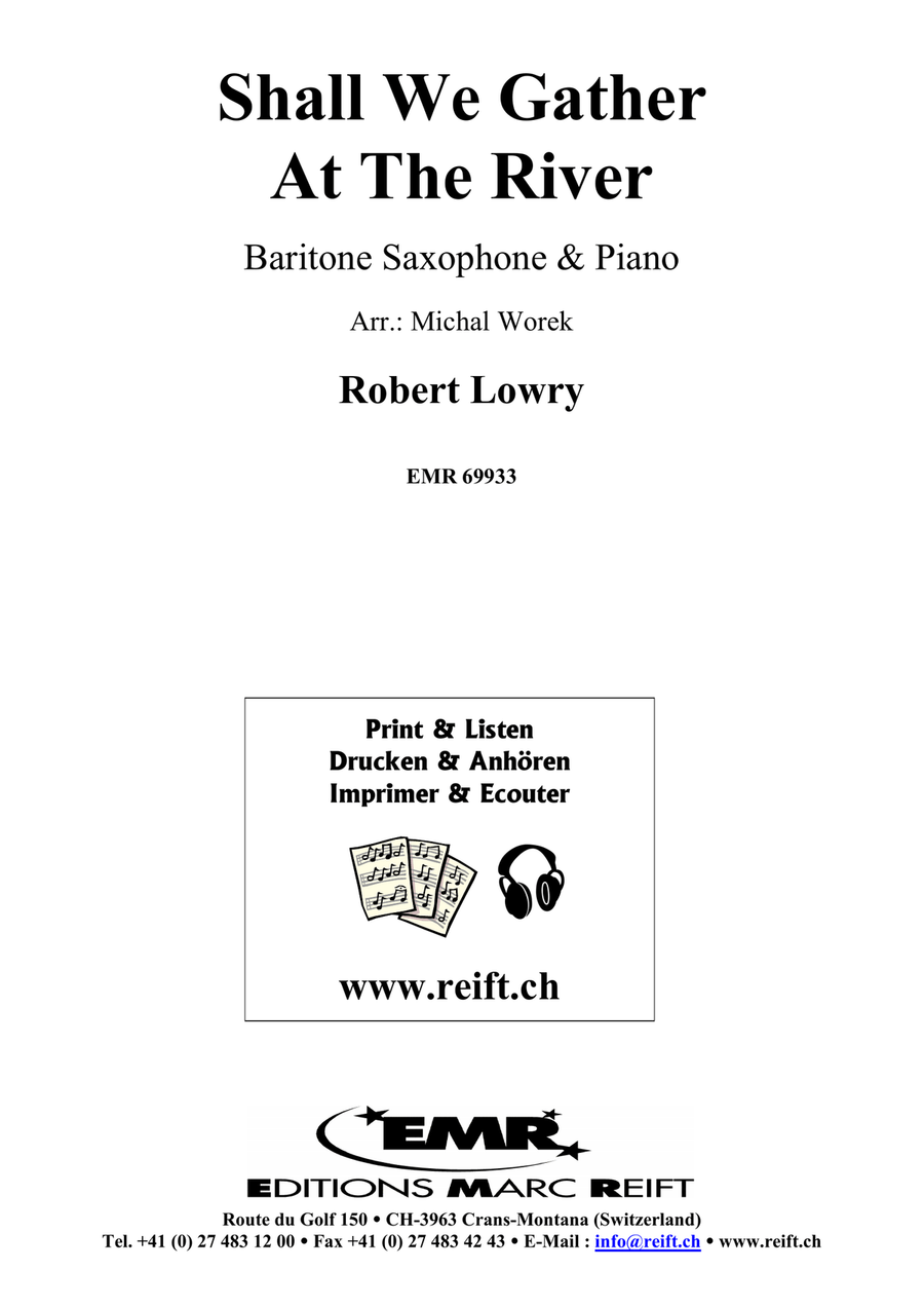 Shall We Gather At The River Baritone Saxophone scores gallery preview page 2