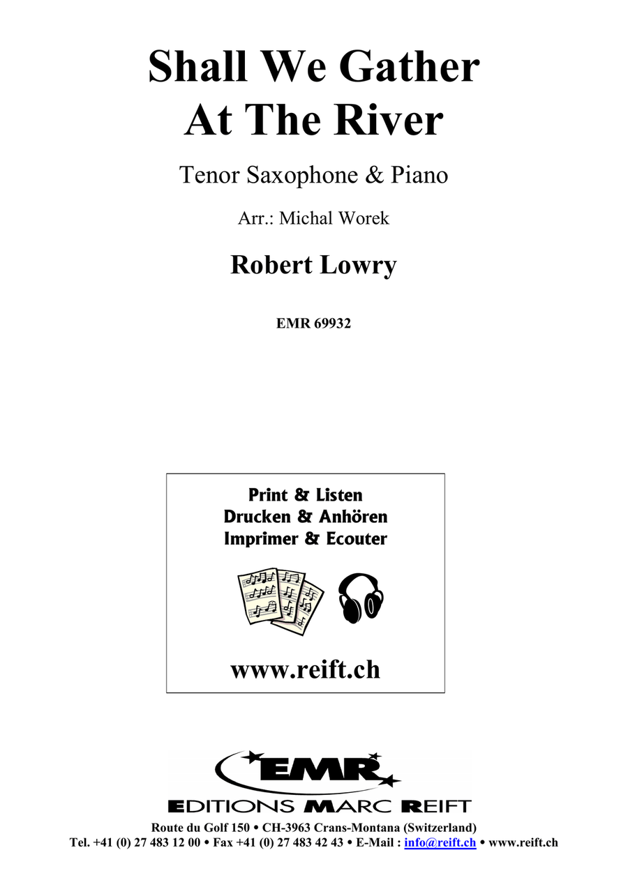 Shall We Gather At The River Tenor Saxophone scores gallery preview page 2