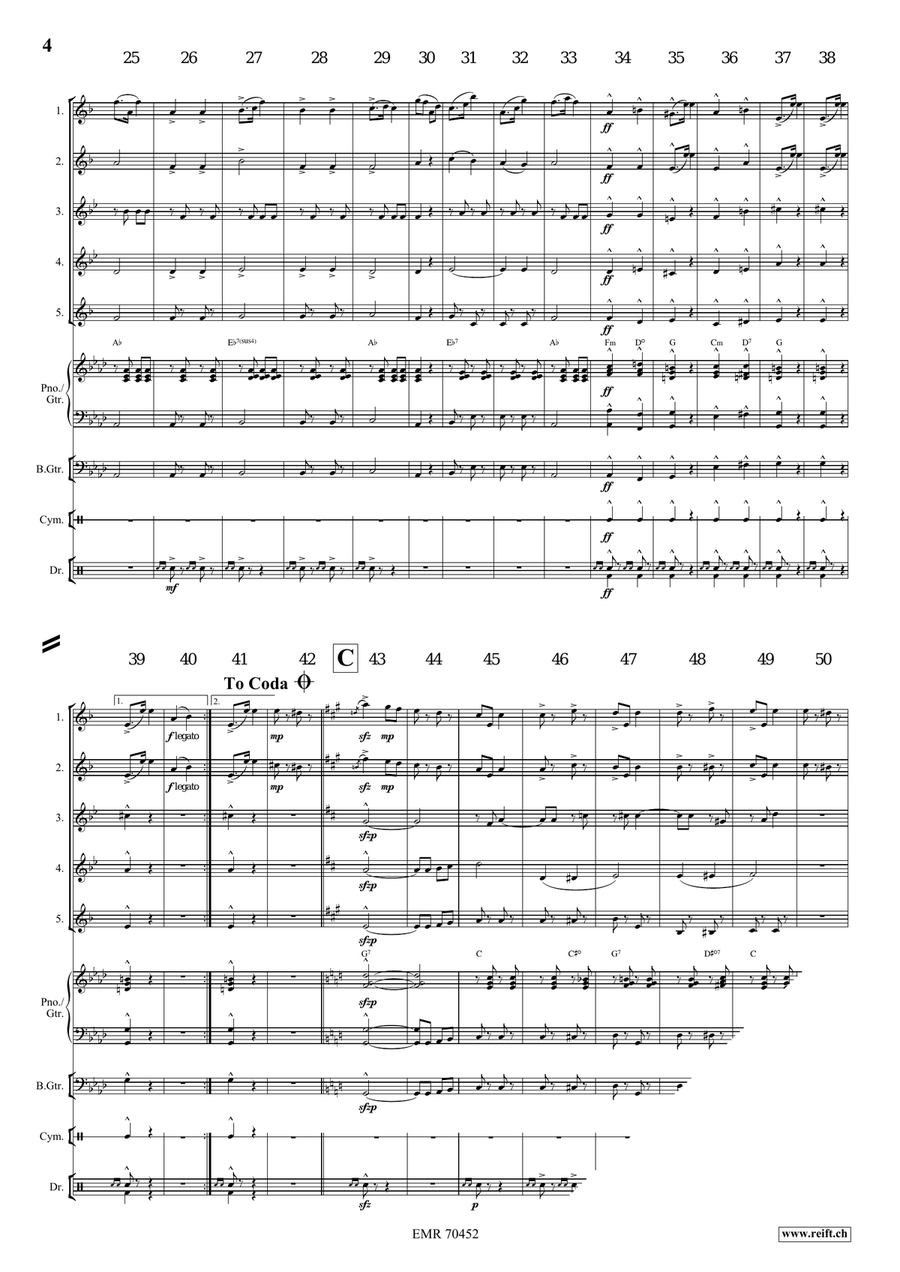 Auf Zum Tanze Auf Zum Tanze Saxophone Quintet scores gallery preview page 4