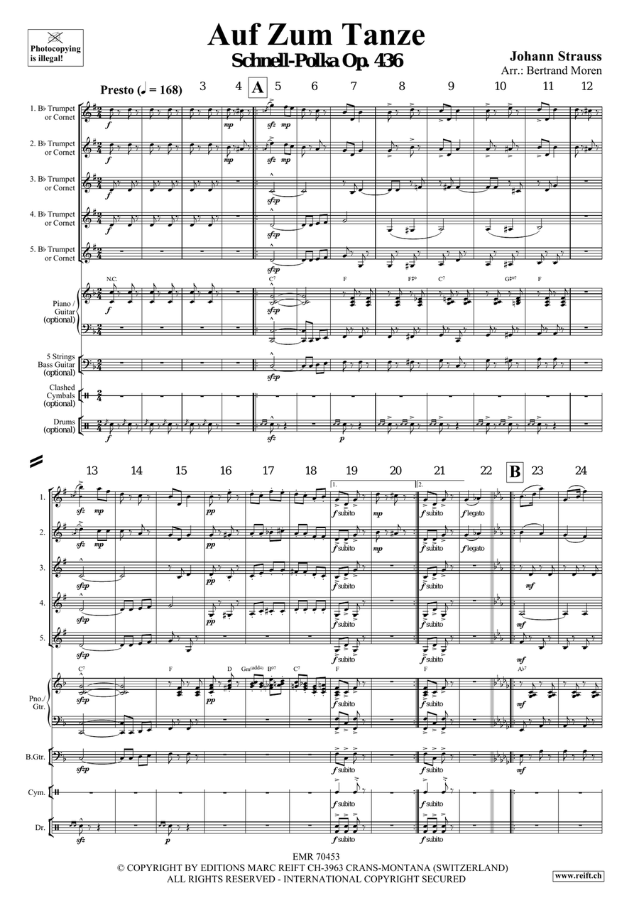 Auf Zum Tanze Auf Zum Tanze Cornet scores gallery preview page 3