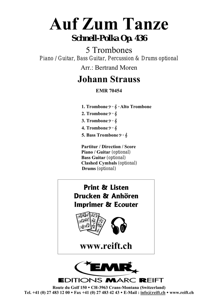 Auf Zum Tanze Auf Zum Tanze Trombone scores gallery preview page 2