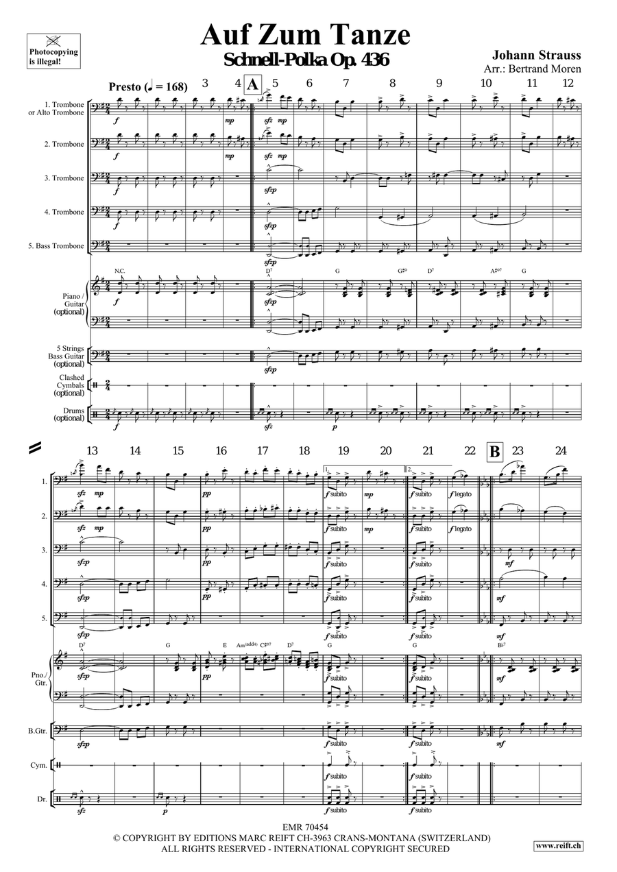 Auf Zum Tanze Auf Zum Tanze Trombone scores gallery preview page 3