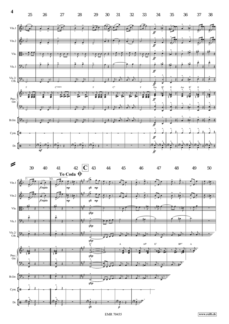 Auf Zum Tanze Auf Zum Tanze String Quintet scores gallery preview page 4