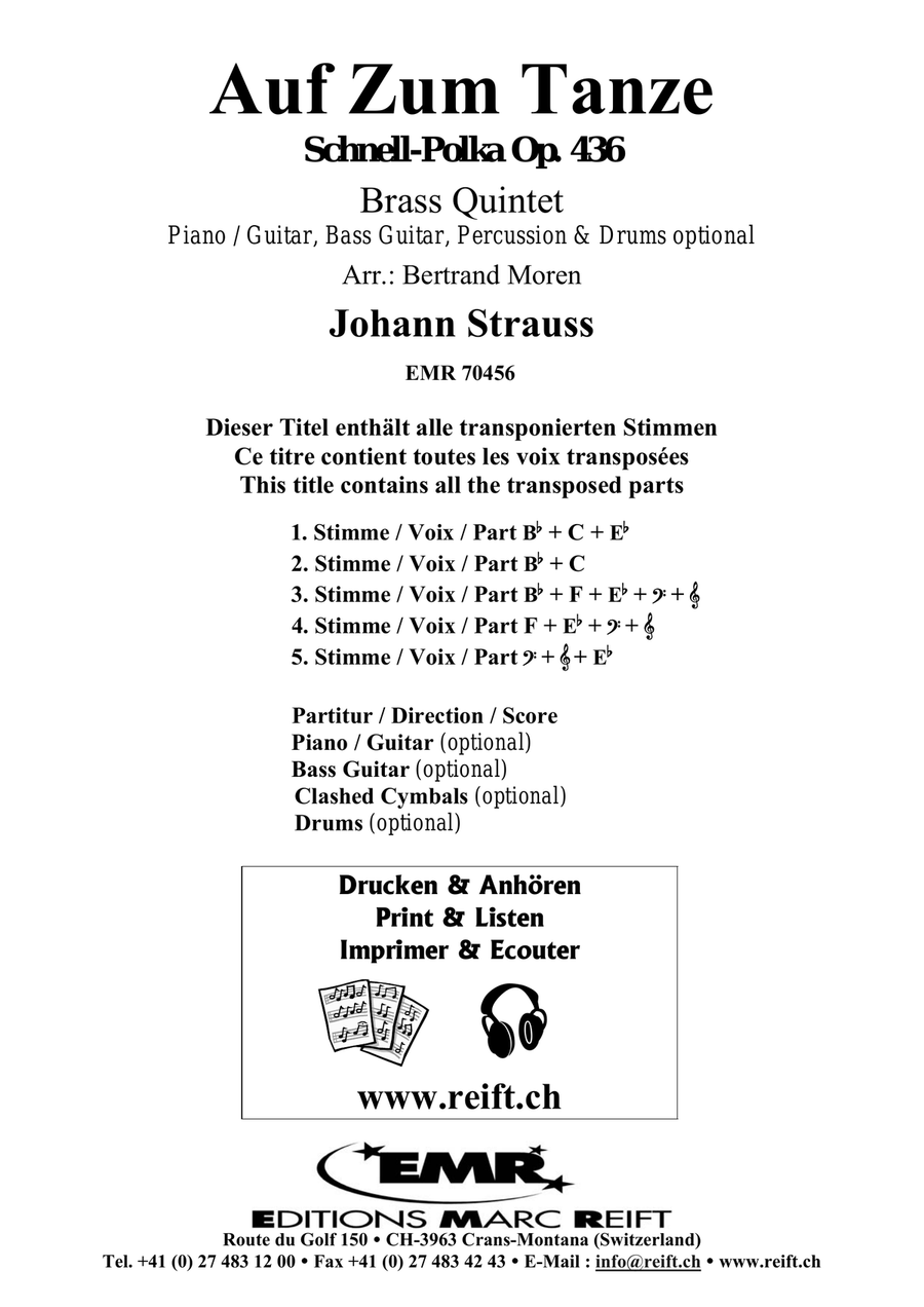 Auf Zum Tanze Auf Zum Tanze Brass Quintet scores gallery preview page 2