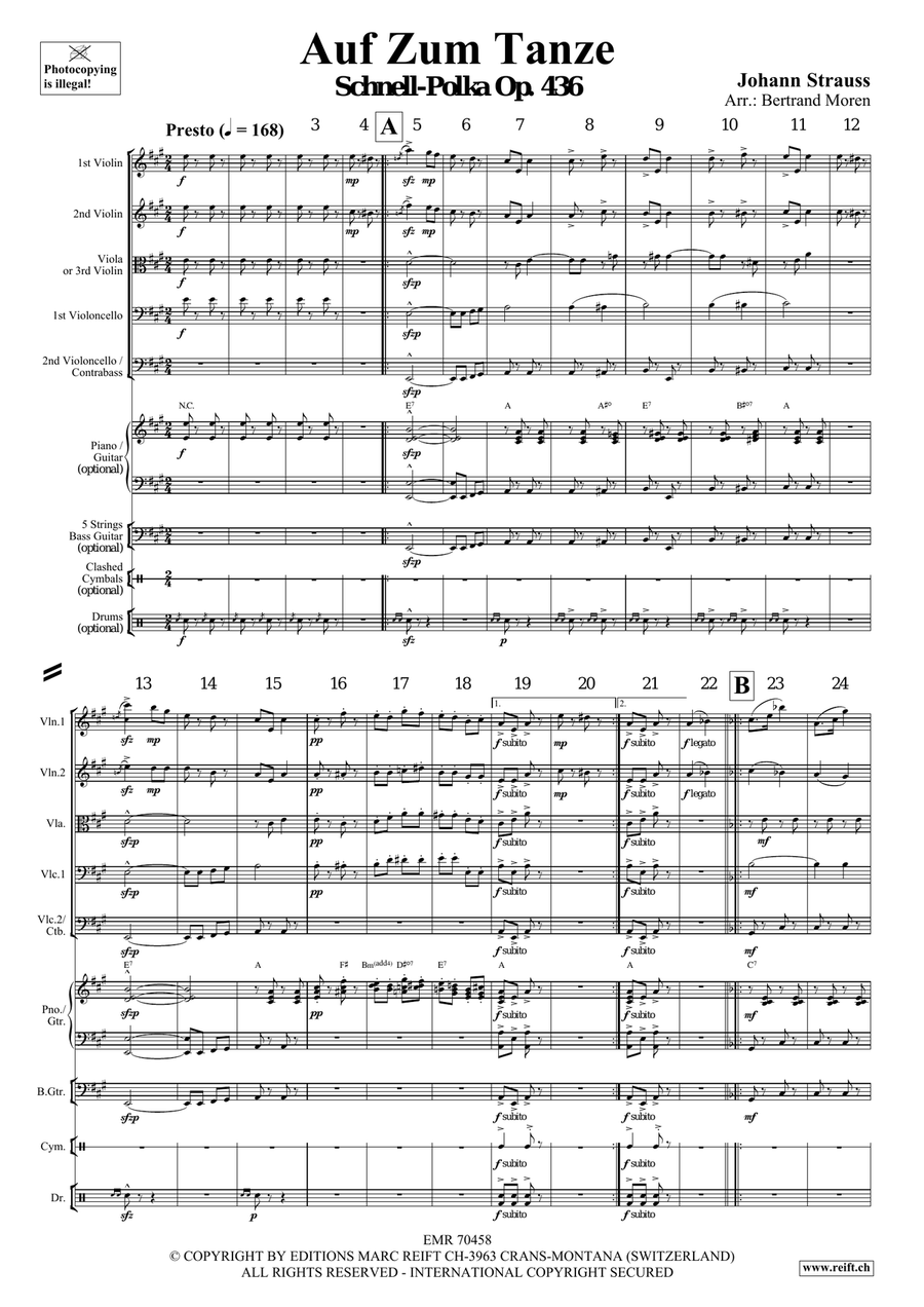 Auf Zum Tanze Auf Zum Tanze String Orchestra scores gallery preview page 3