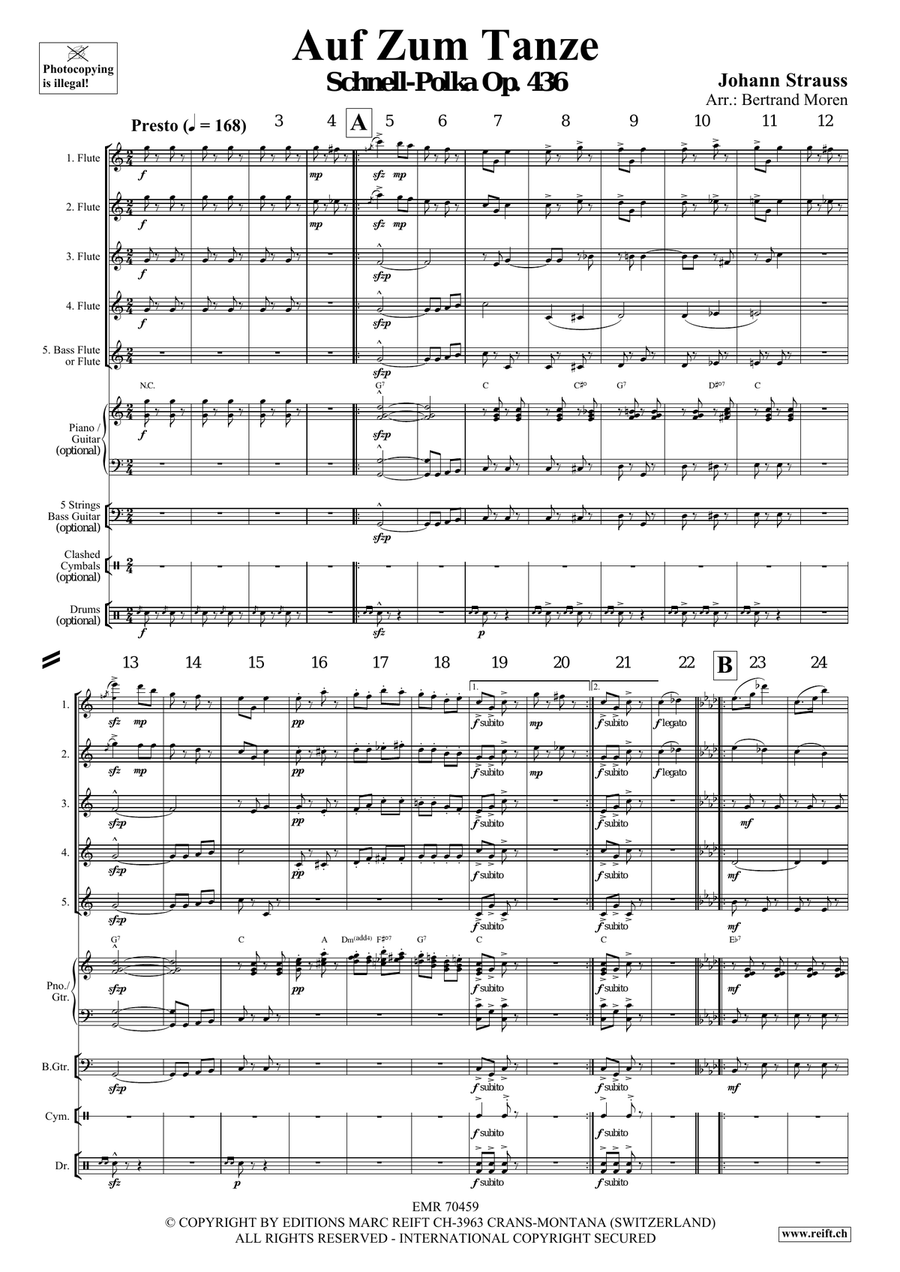 Auf Zum Tanze Auf Zum Tanze Flute scores gallery preview page 3