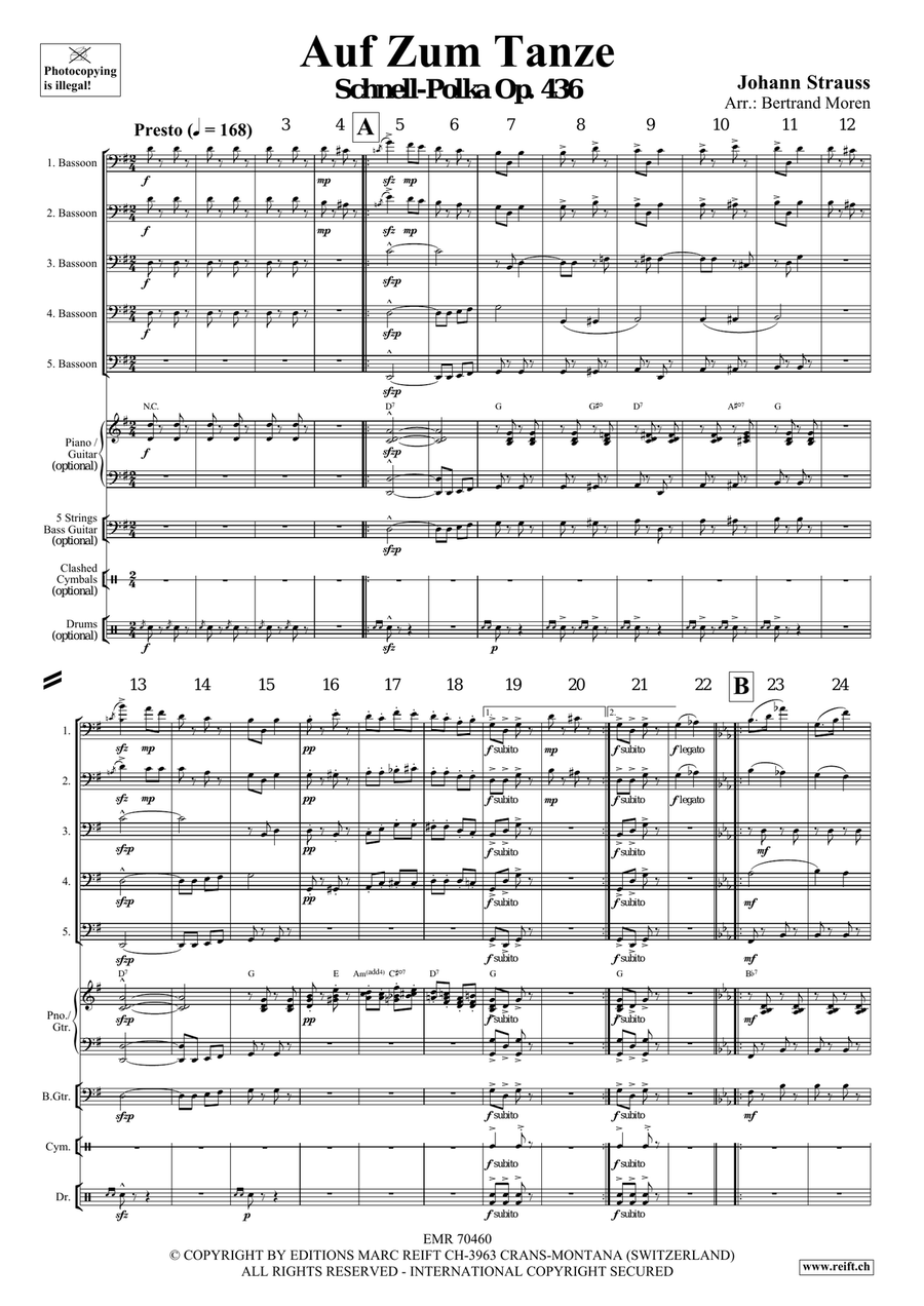Auf Zum Tanze Auf Zum Tanze Bassoon scores gallery preview page 3