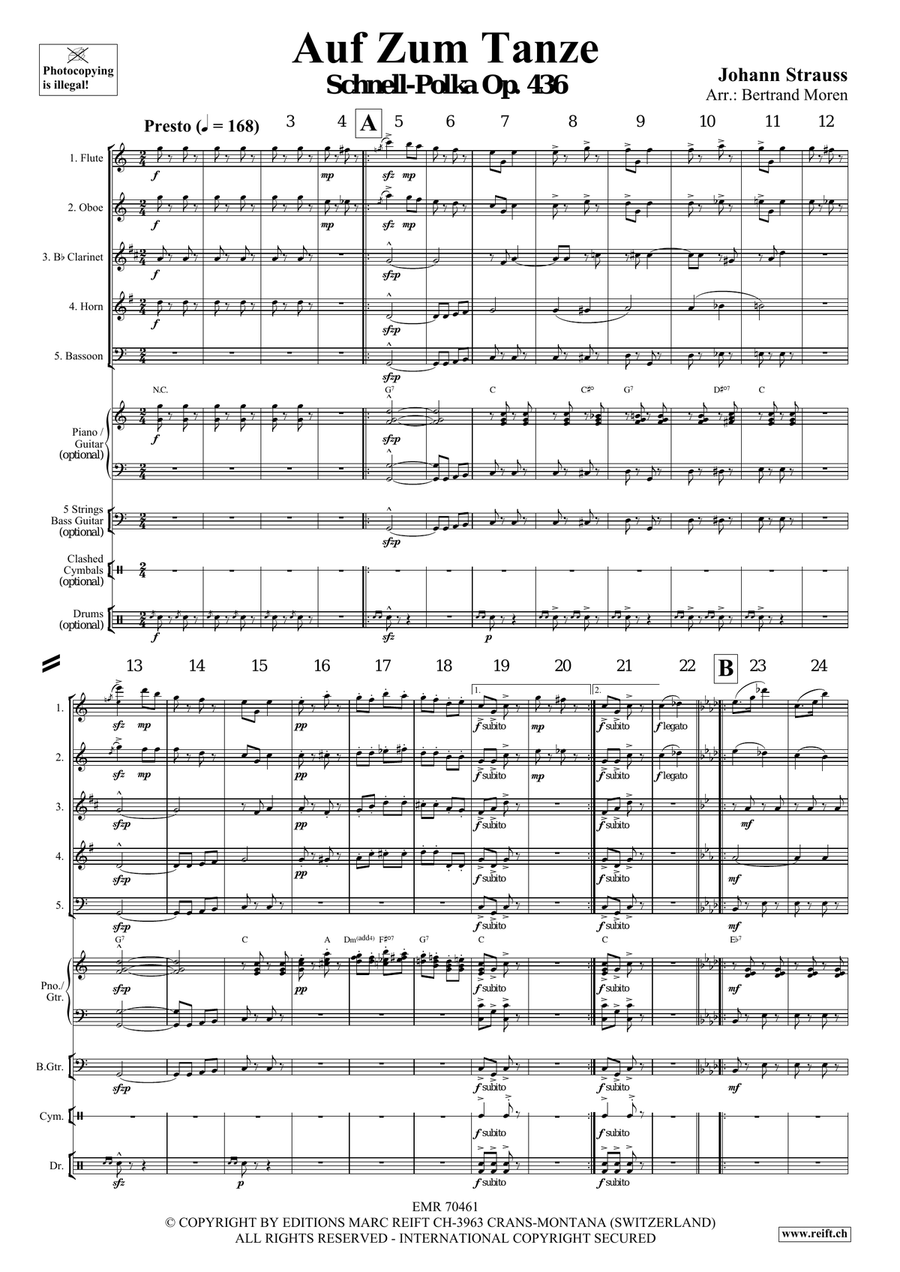 Auf Zum Tanze Auf Zum Tanze Woodwind Quintet scores gallery preview page 3