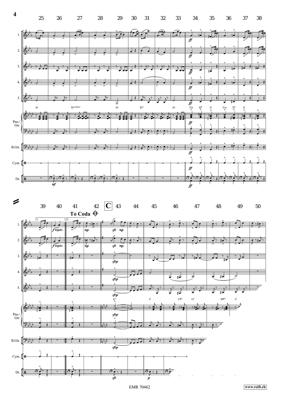 Auf Zum Tanze Auf Zum Tanze Horn scores gallery preview page 4