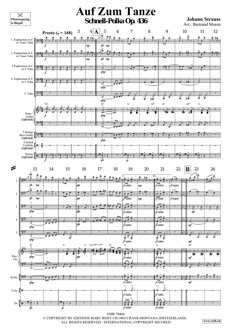 Auf Zum Tanze Auf Zum Tanze Tuba scores gallery preview page 3