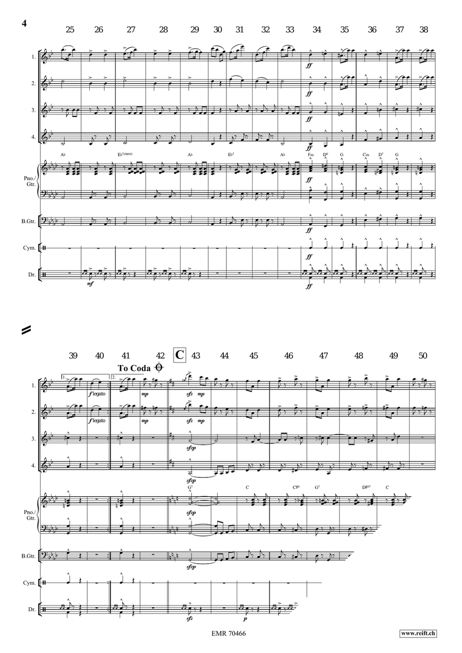 Auf Zum Tanze Auf Zum Tanze Clarinet Quartet scores gallery preview page 4