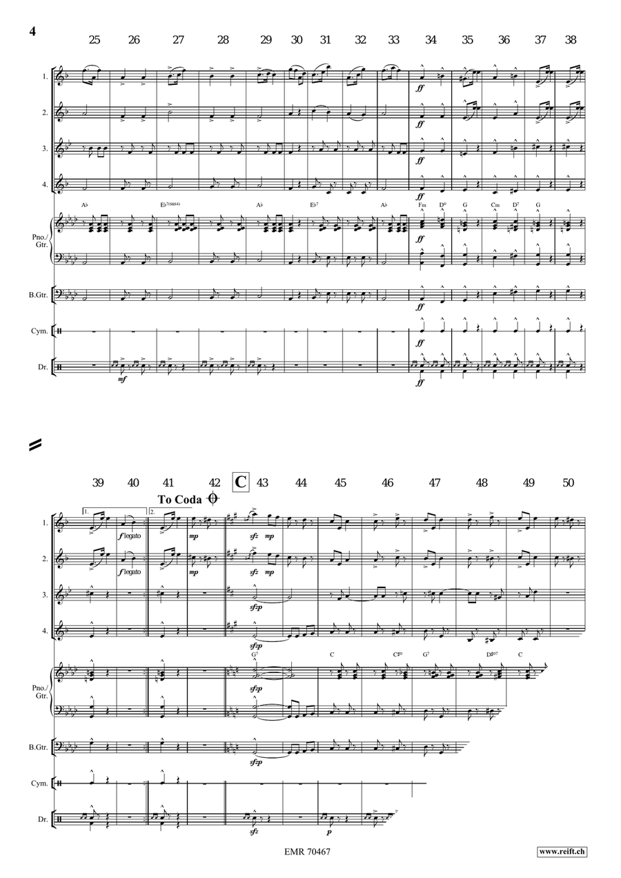 Auf Zum Tanze Auf Zum Tanze Saxophone Quartet scores gallery preview page 4