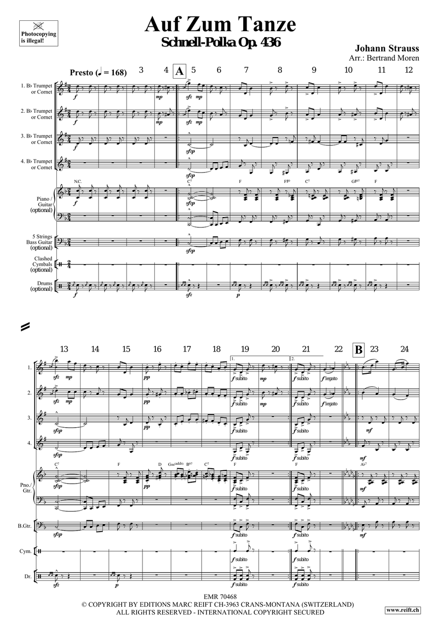 Auf Zum Tanze Auf Zum Tanze Cornet scores gallery preview page 3