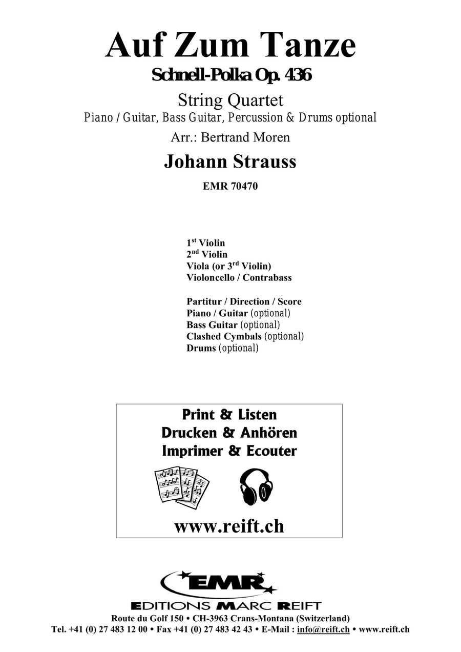 Auf Zum Tanze Auf Zum Tanze String Quartet scores gallery preview page 2