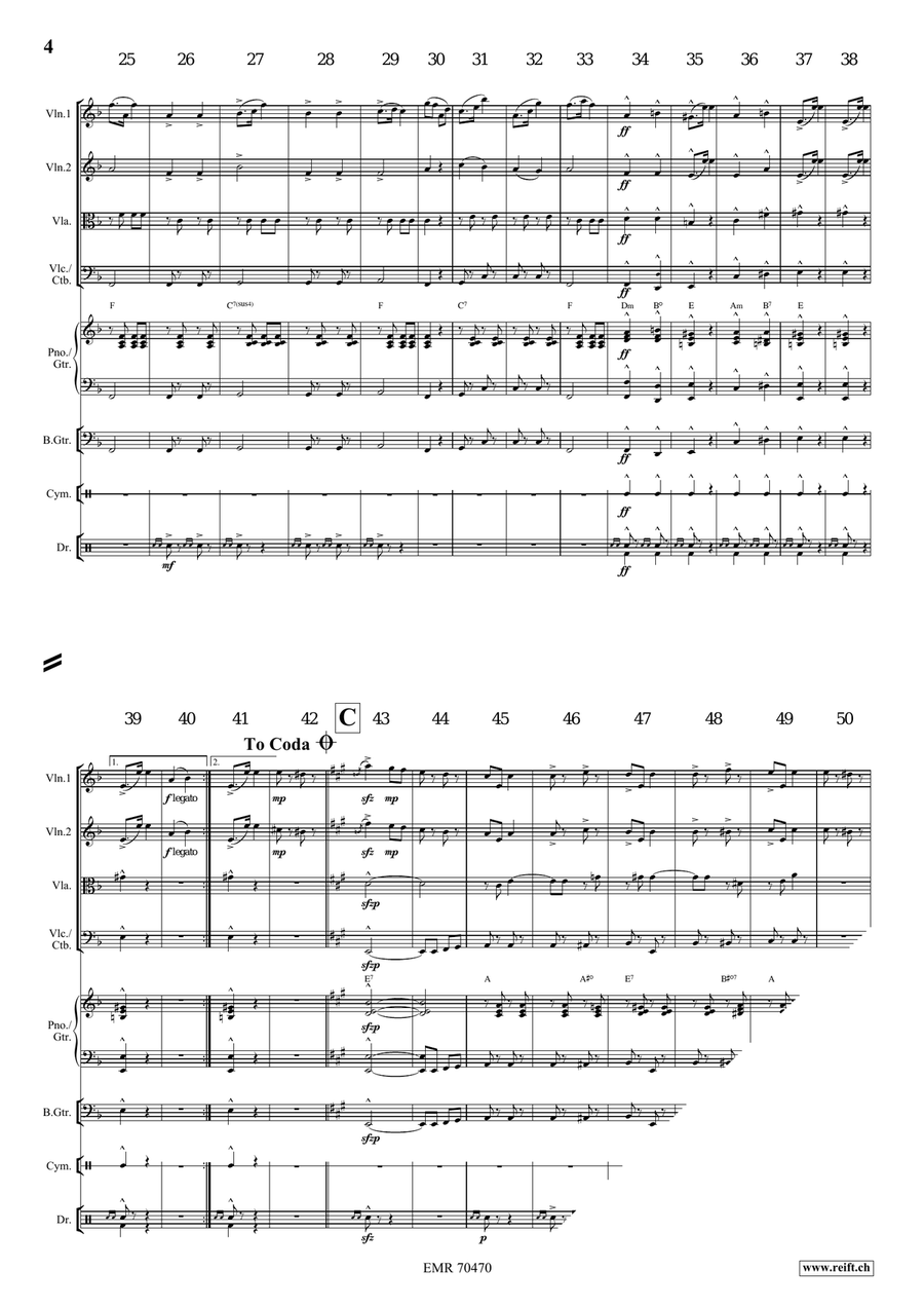 Auf Zum Tanze Auf Zum Tanze String Quartet scores gallery preview page 4