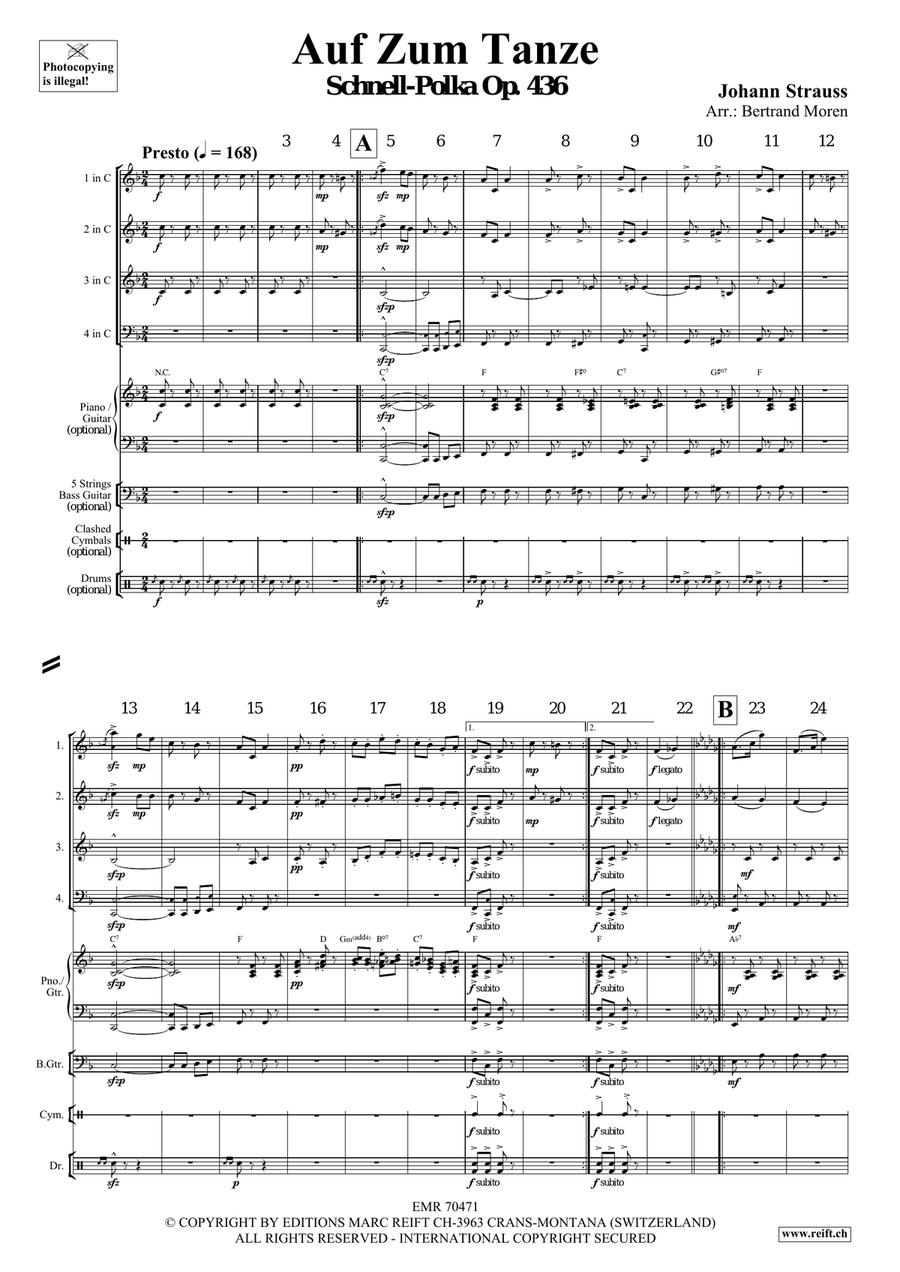 Auf Zum Tanze Auf Zum Tanze Brass Quartet scores gallery preview page 3