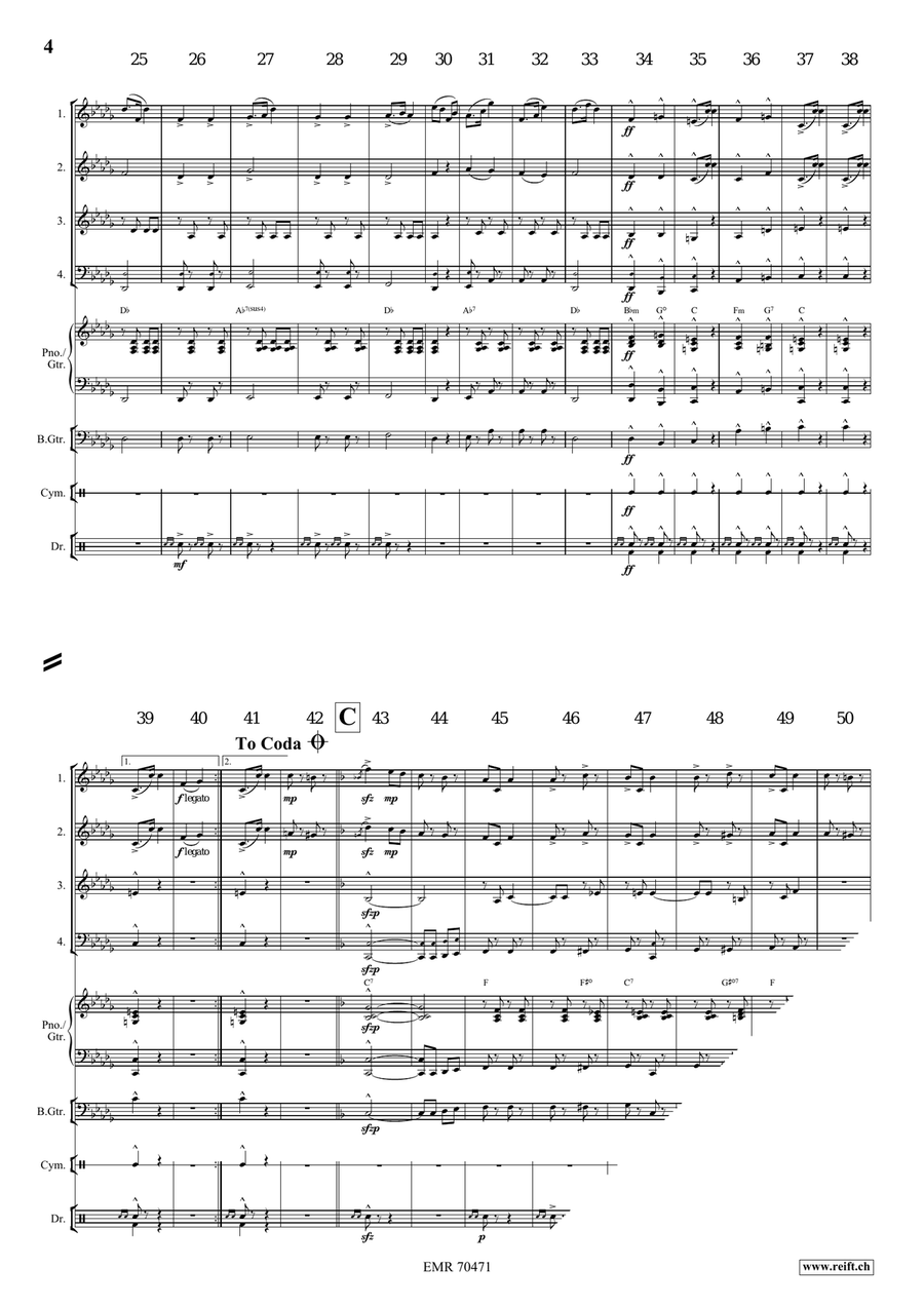 Auf Zum Tanze Auf Zum Tanze Brass Quartet scores gallery preview page 4