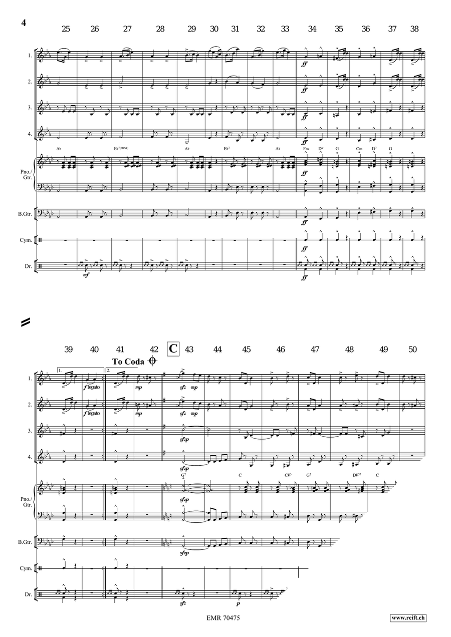 Auf Zum Tanze Auf Zum Tanze Horn scores gallery preview page 4