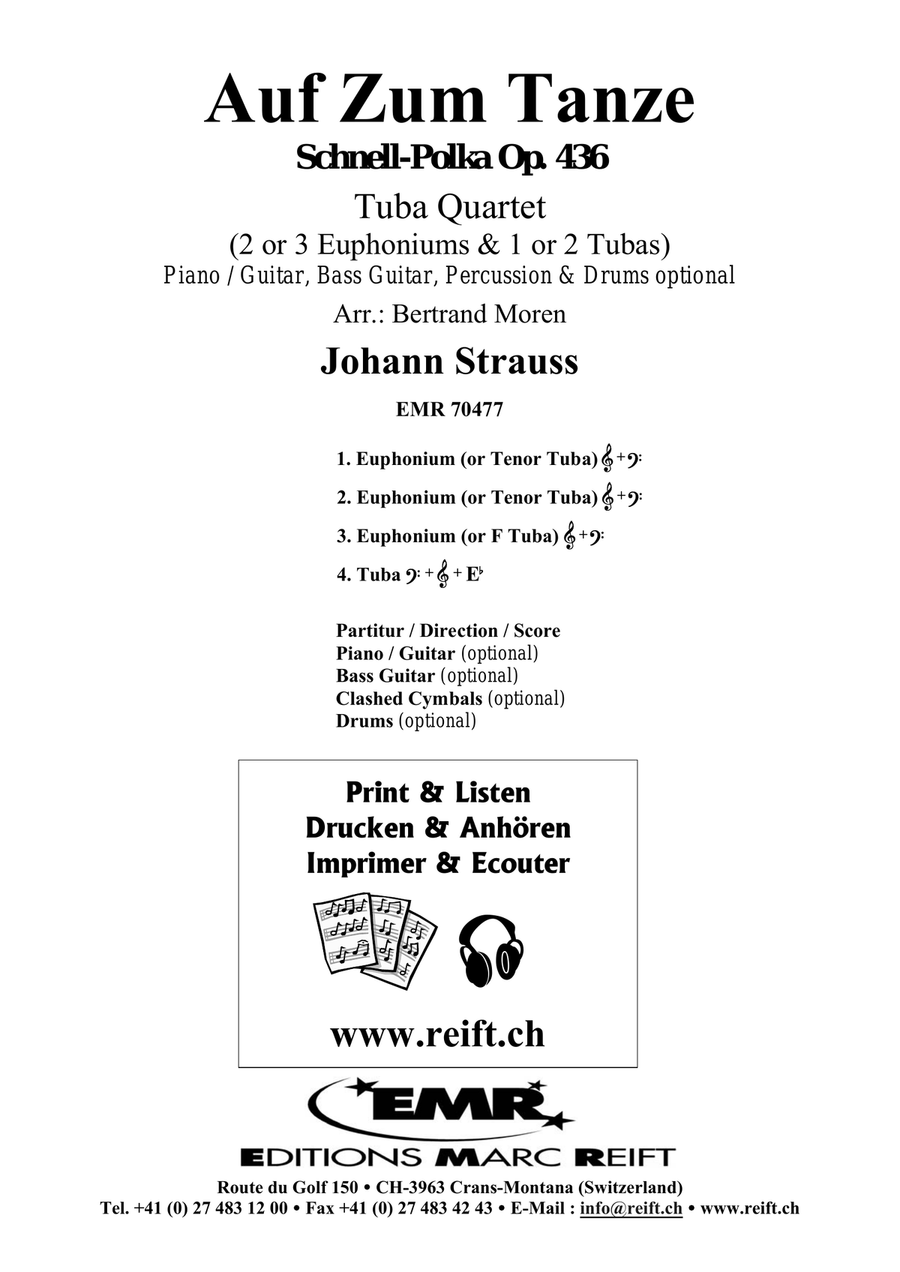 Auf Zum Tanze Auf Zum Tanze Tuba Quartet scores gallery preview page 2