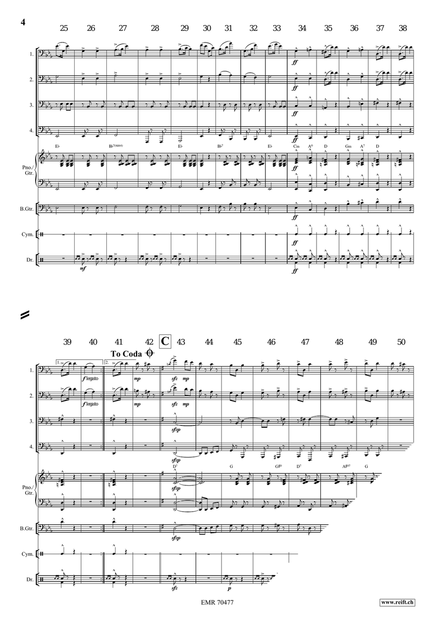 Auf Zum Tanze Auf Zum Tanze Tuba Quartet scores gallery preview page 4