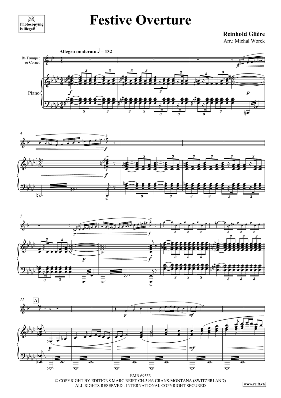 Festive Overture Festive Overture Cornet scores gallery preview page 4