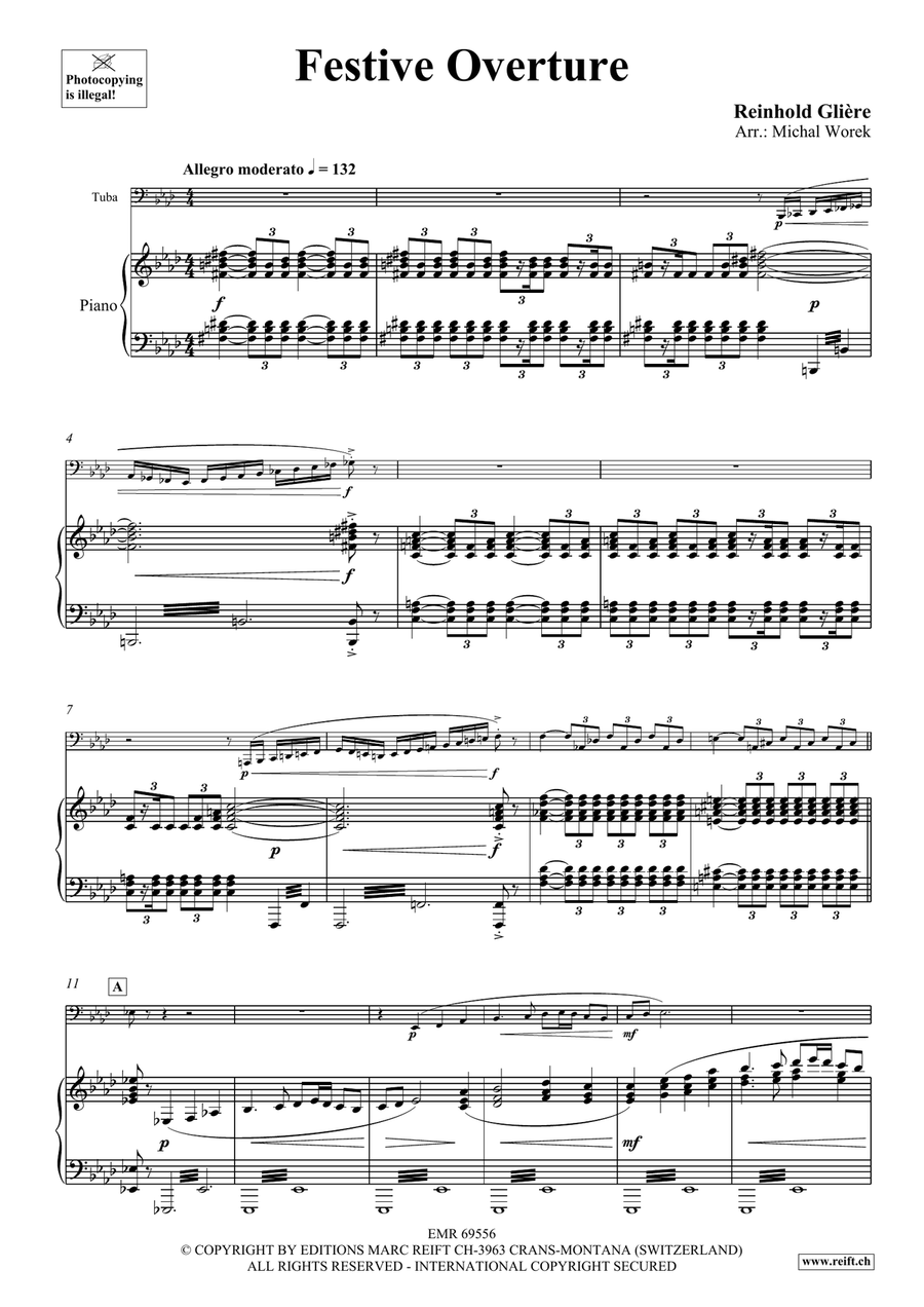 Festive Overture Festive Overture Tuba scores gallery preview page 4