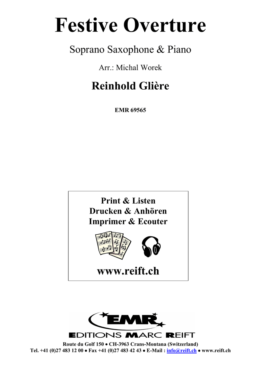 Festive Overture Festive Overture Soprano Saxophone scores gallery preview page 2