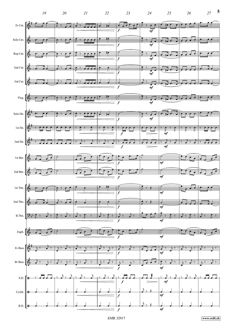 Galaxy Galaxy Brass Band scores gallery preview page 7