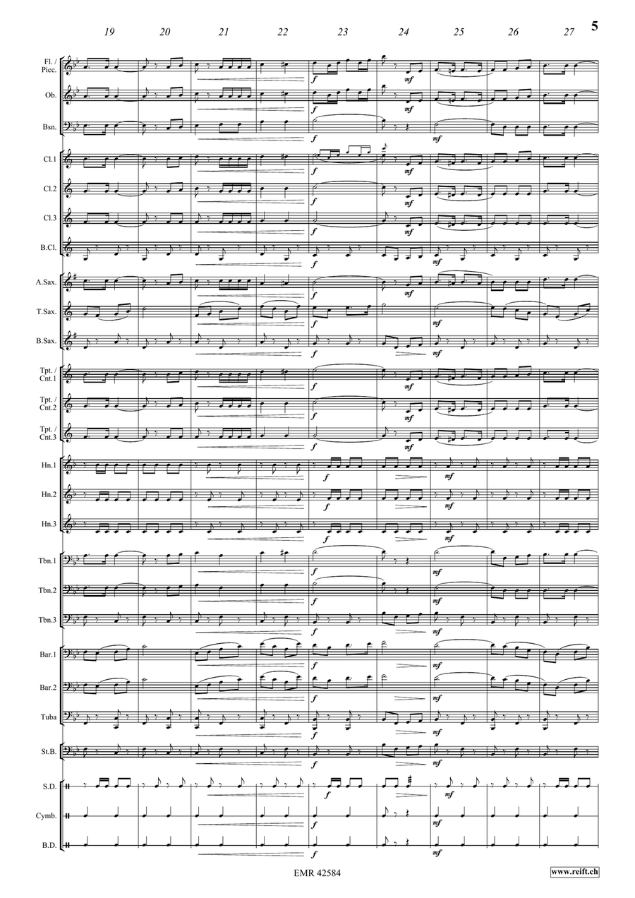 Galaxy Galaxy Concert Band scores gallery preview page 7