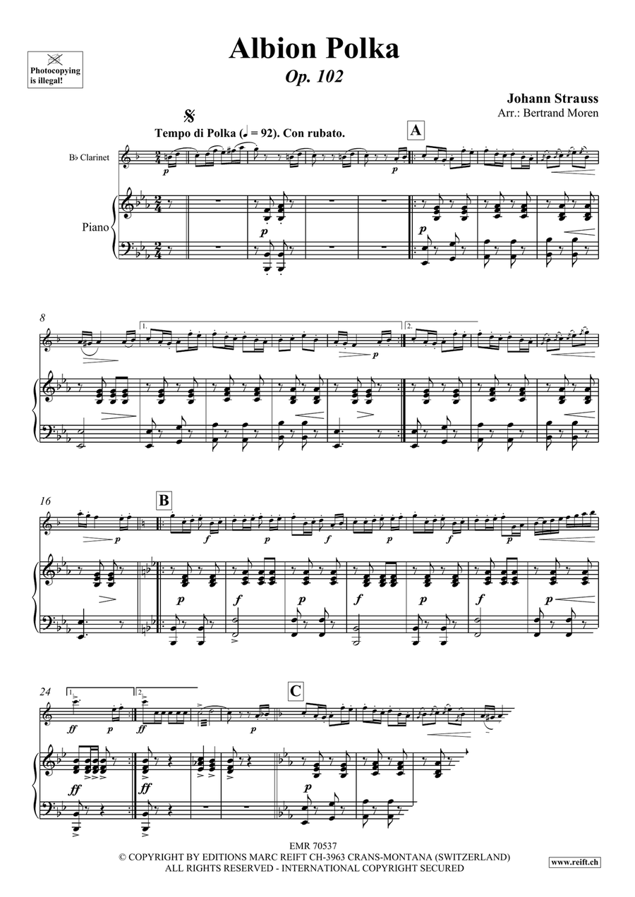 Albion Polka Albion Polka Clarinet Solo scores gallery preview page 3
