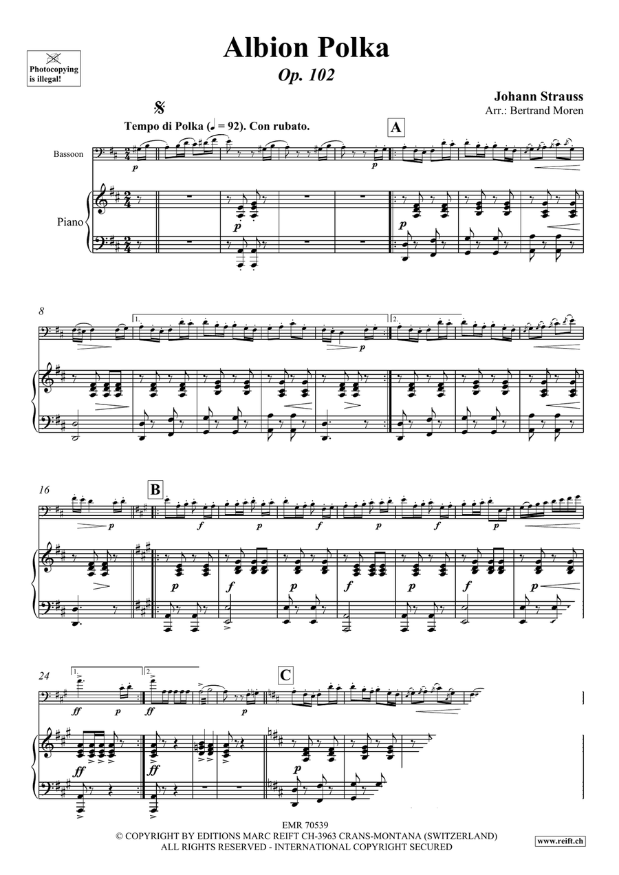 Albion Polka Albion Polka Bassoon Solo scores gallery preview page 3