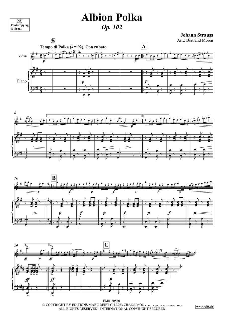 Albion Polka Albion Polka Violin Solo scores gallery preview page 3