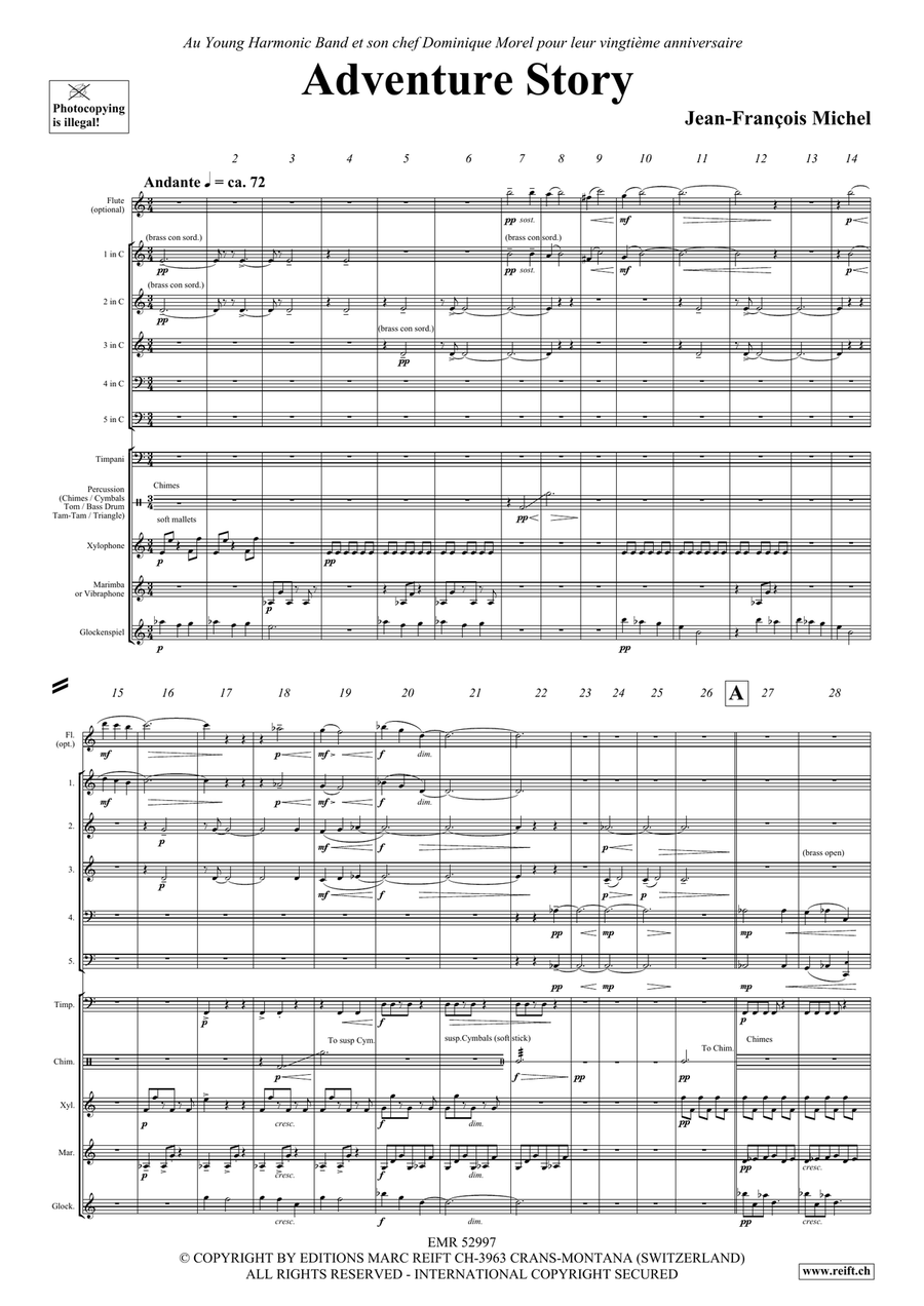 Adventure Story Adventure Story Score scores gallery preview page 5