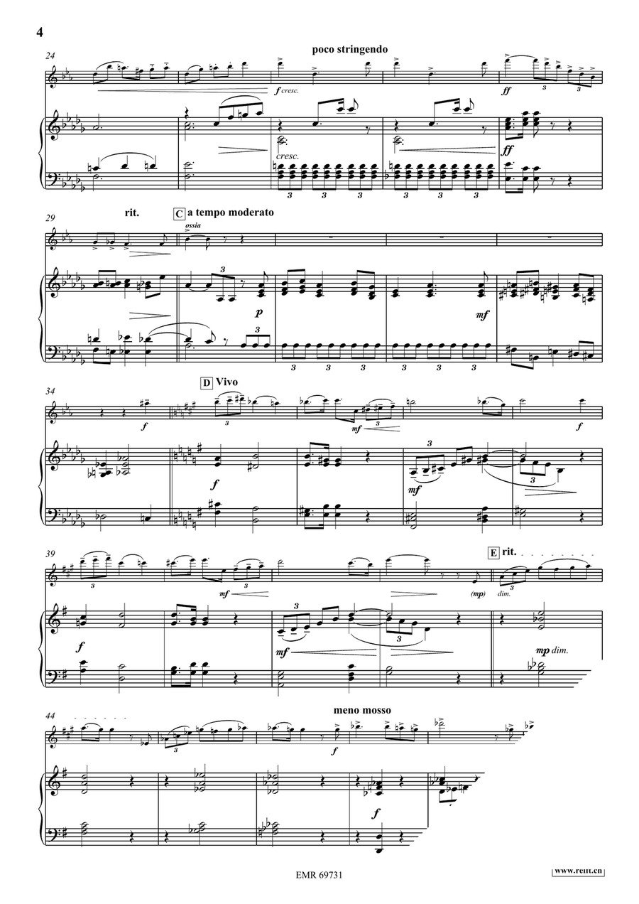Romance Romance Clarinet Solo scores gallery preview page 5