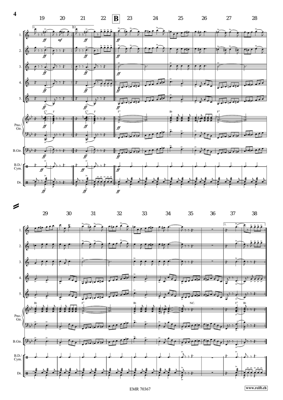 The Bombasto The Bombasto Clarinet Quintet scores gallery preview page 5