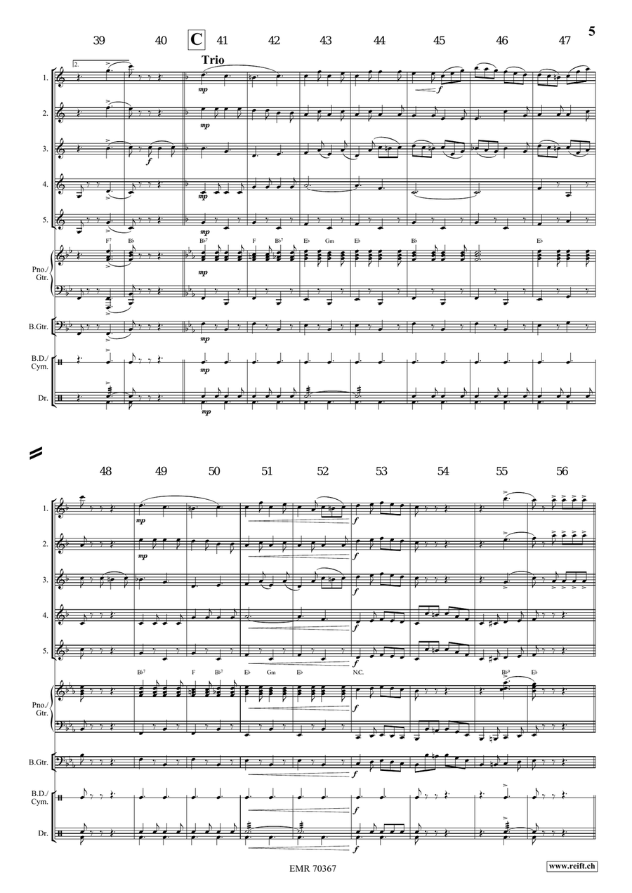 The Bombasto The Bombasto Clarinet Quintet scores gallery preview page 6