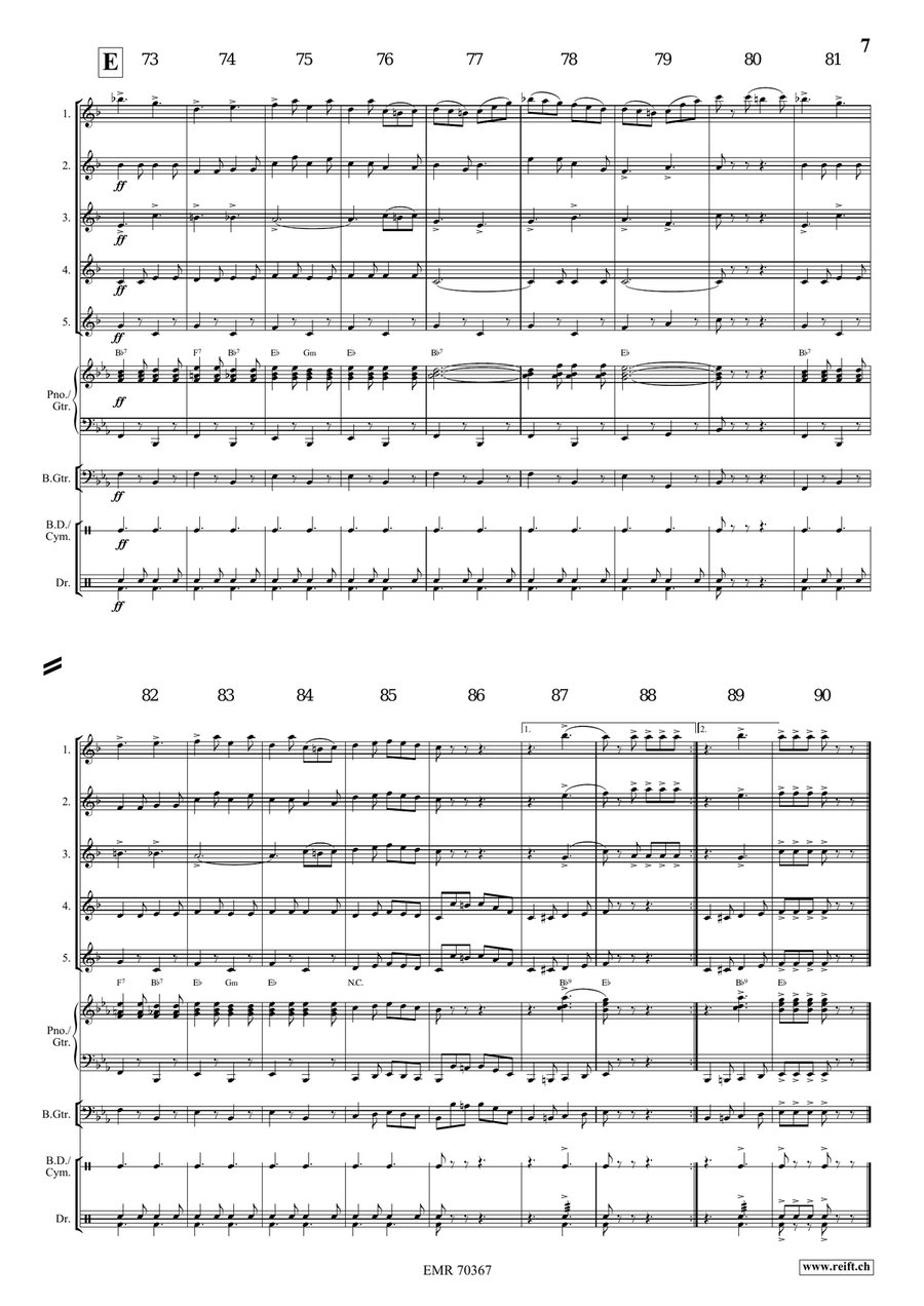 The Bombasto The Bombasto Clarinet Quintet scores gallery preview page 8
