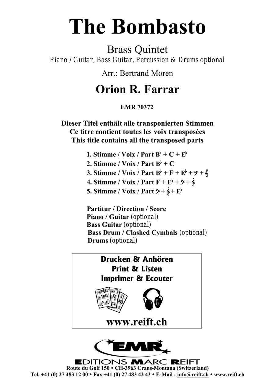 The Bombasto The Bombasto Brass Quintet scores gallery preview page 2