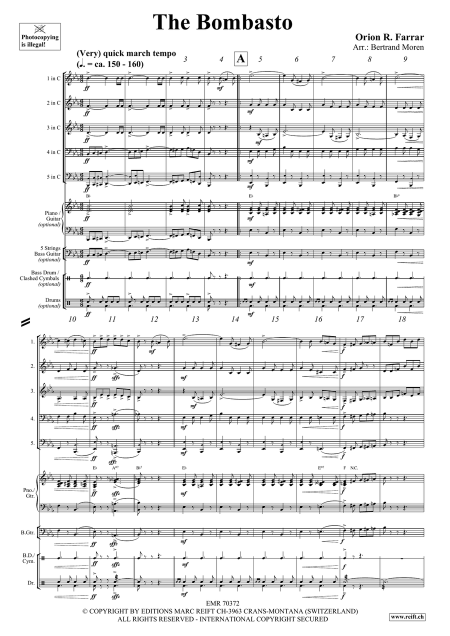 The Bombasto The Bombasto Brass Quintet scores gallery preview page 3