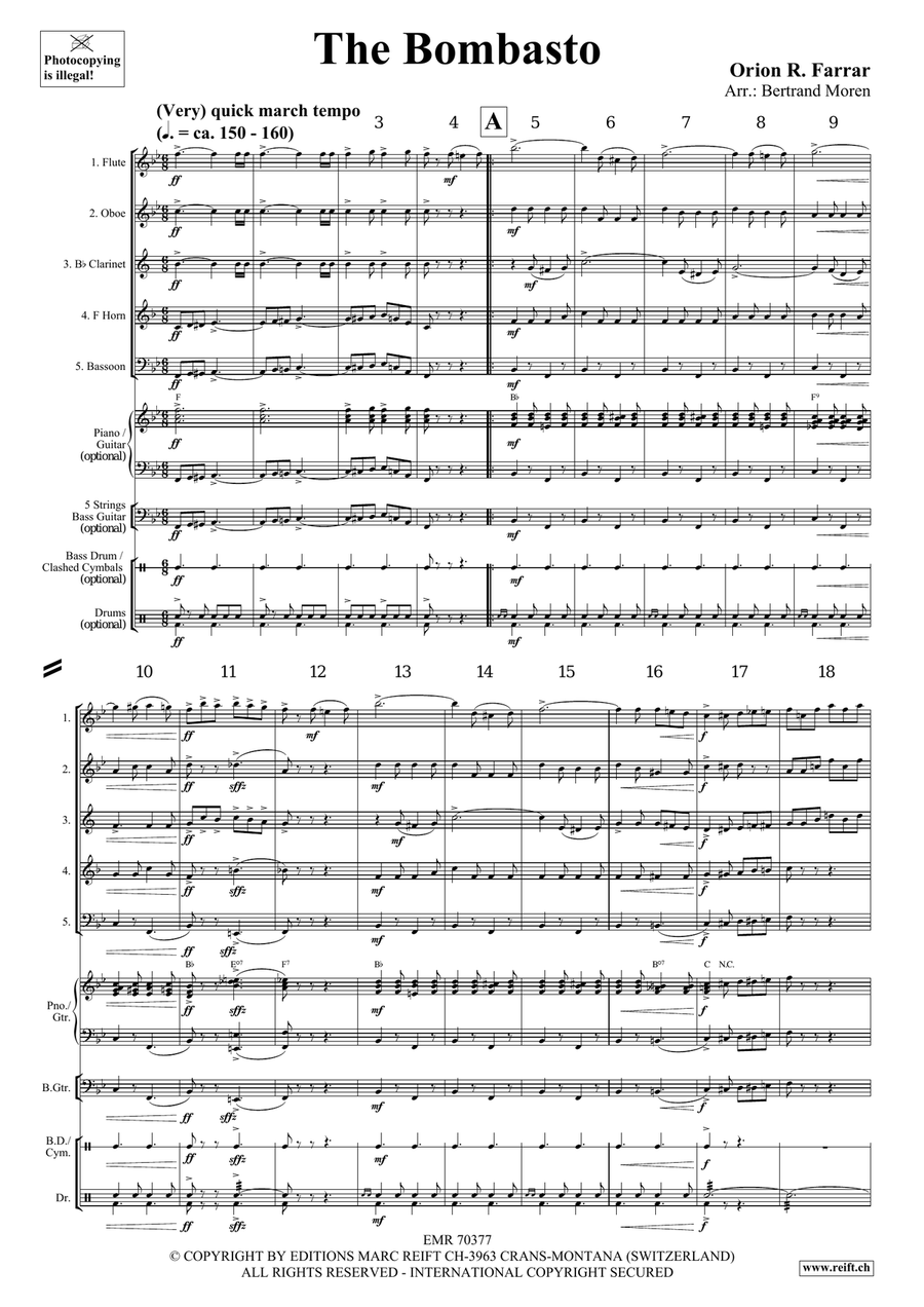 The Bombasto The Bombasto Woodwind Quintet scores gallery preview page 3