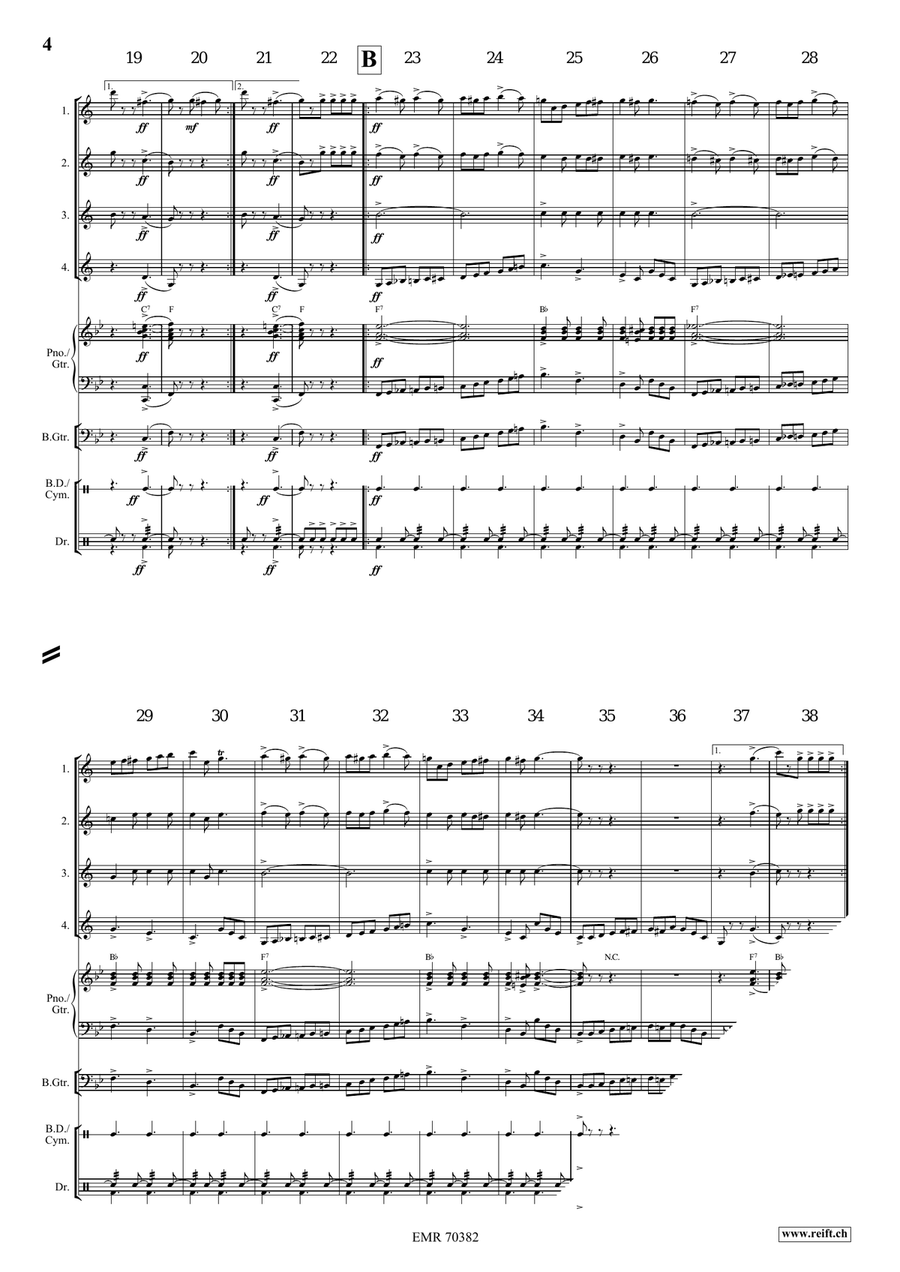 The Bombasto The Bombasto Clarinet Quartet scores gallery preview page 4