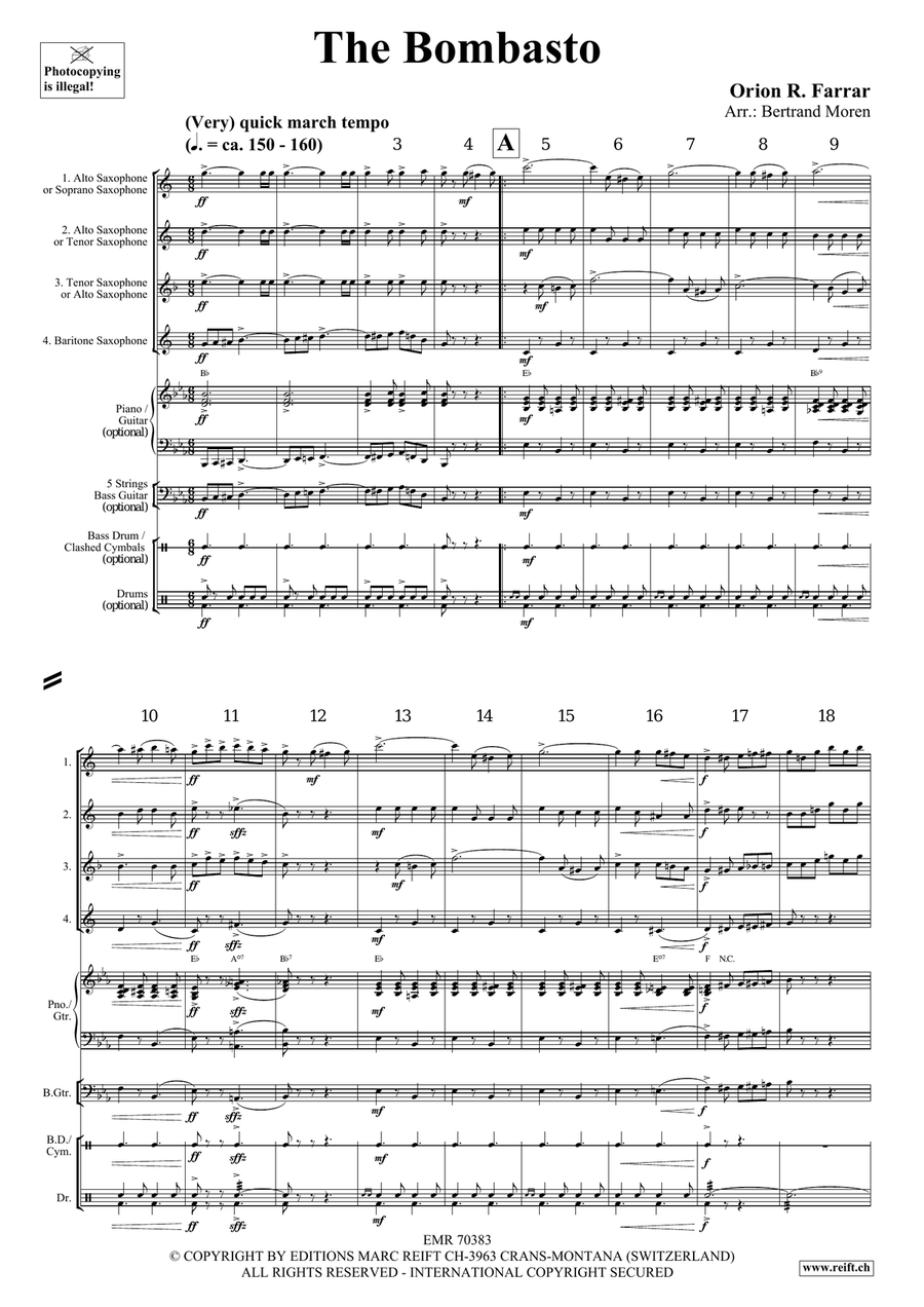 The Bombasto The Bombasto Saxophone Quartet scores gallery preview page 3
