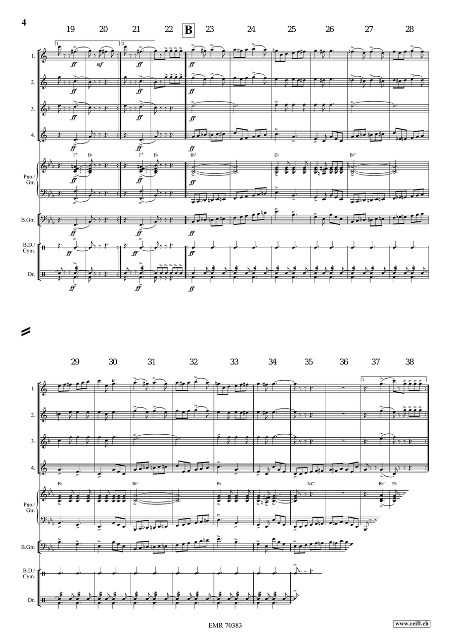 The Bombasto The Bombasto Saxophone Quartet scores gallery preview page 4