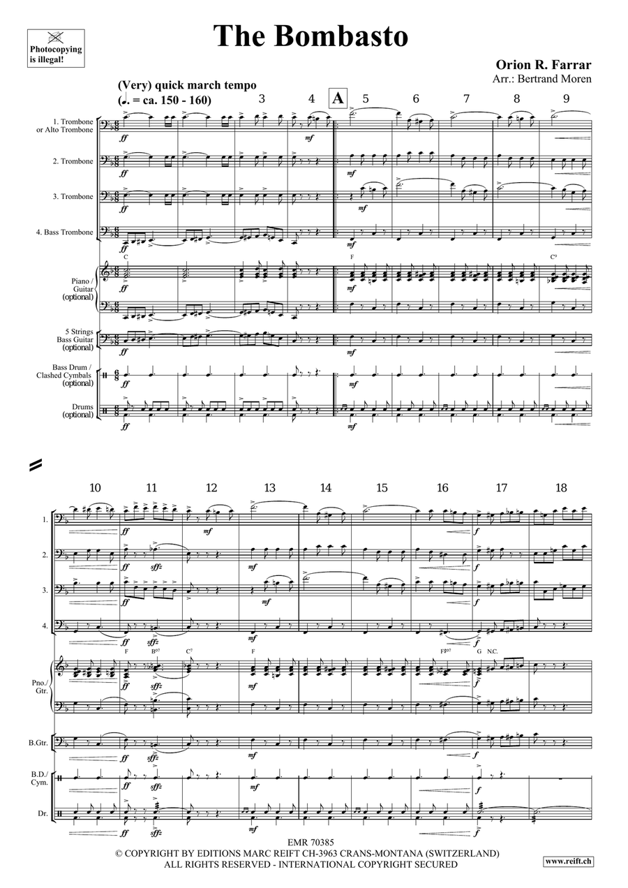 The Bombasto The Bombasto Trombone Quartet scores gallery preview page 3
