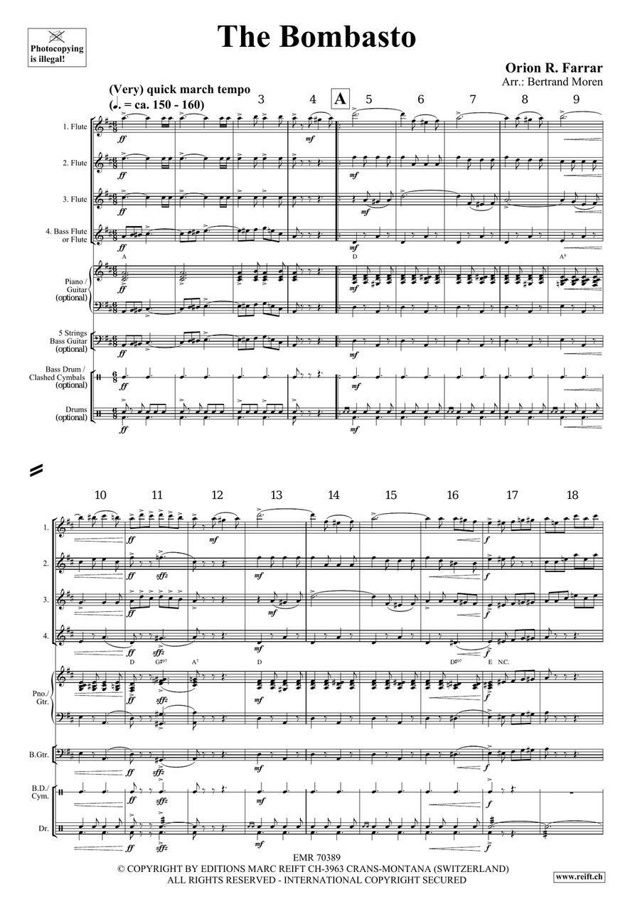 The Bombasto The Bombasto Flute Quartet scores gallery preview page 3