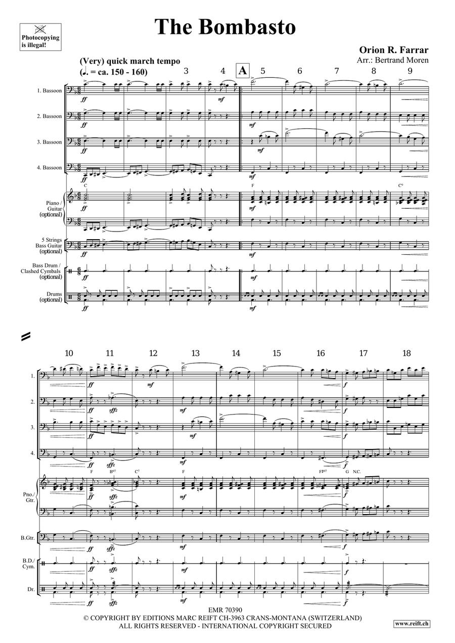 The Bombasto The Bombasto Bassoon Quartet scores gallery preview page 3